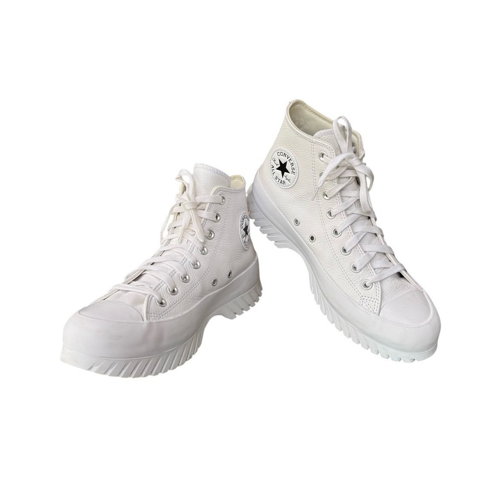 Converse All‎ Star Chuck Taylor Unisex Genuine Leather White High-Top Sneakers